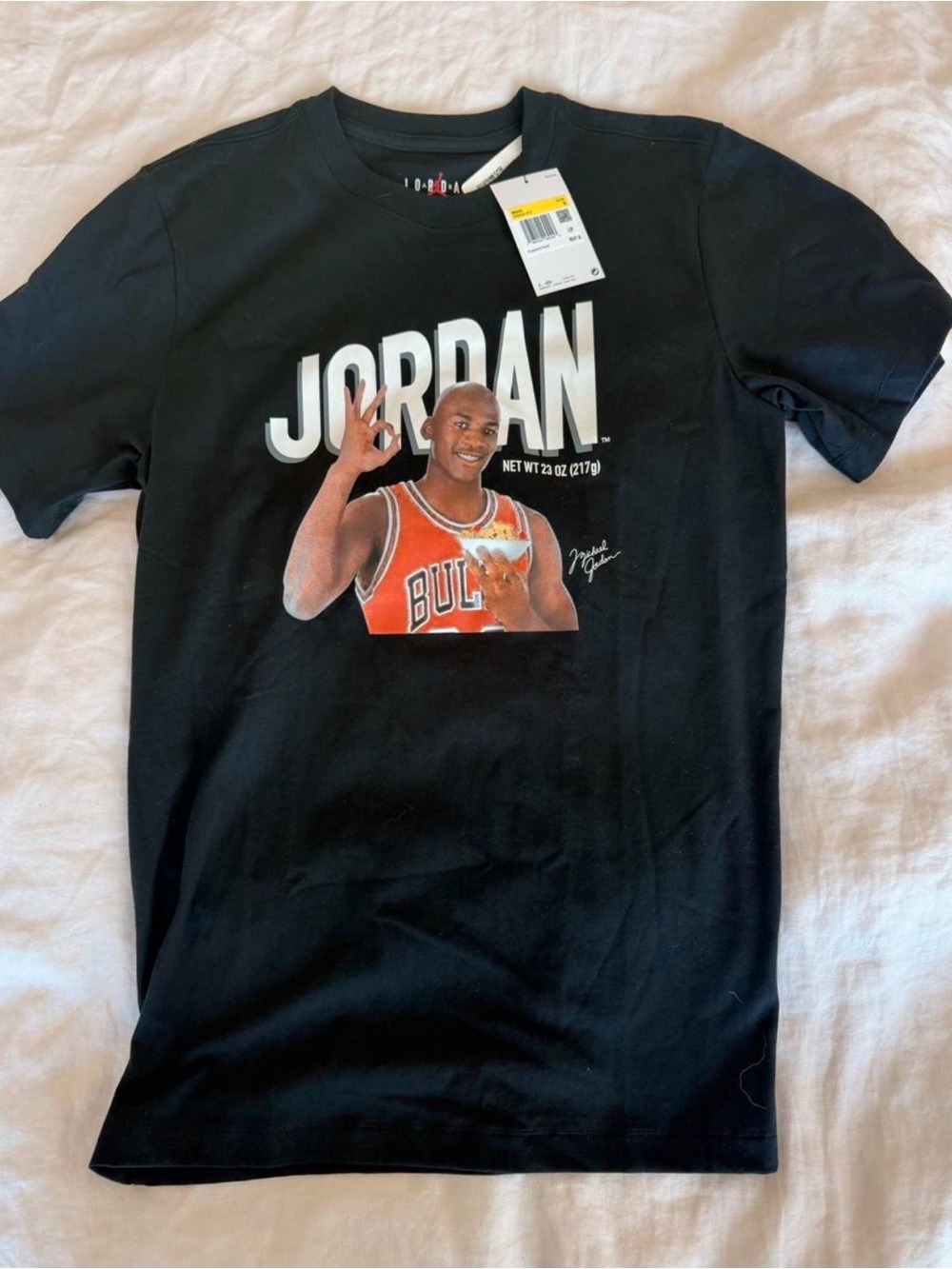 Jordan Wheaties Graphic Tee Mens S - Black